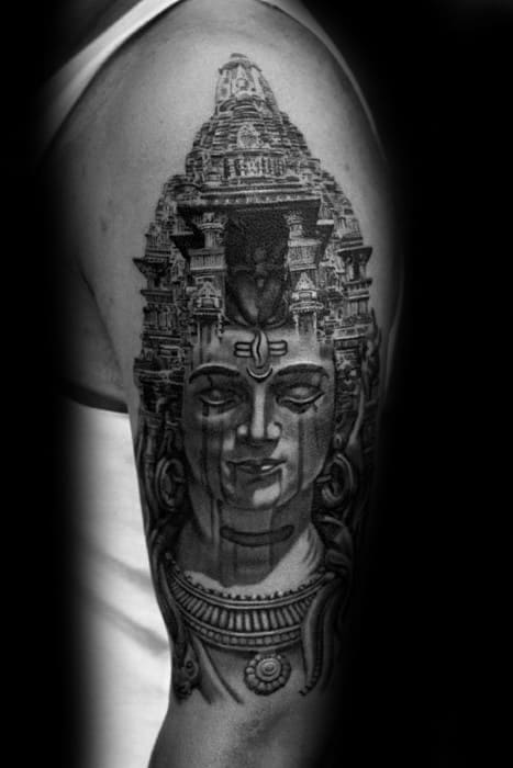 guys-arm-tattoos-with-shiva-design