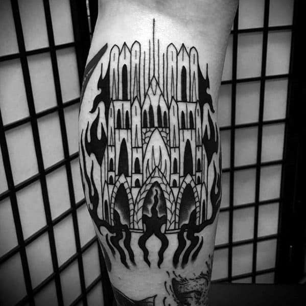 male-cathedral-tattoo-ideas