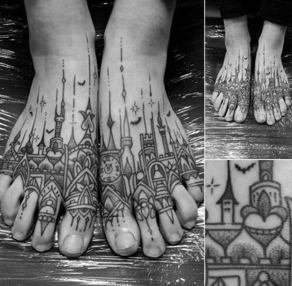 mens-cool-cathedral-tattoo-ideas
