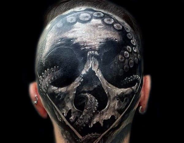 mens-octopus-tattoo-on-back-of-head