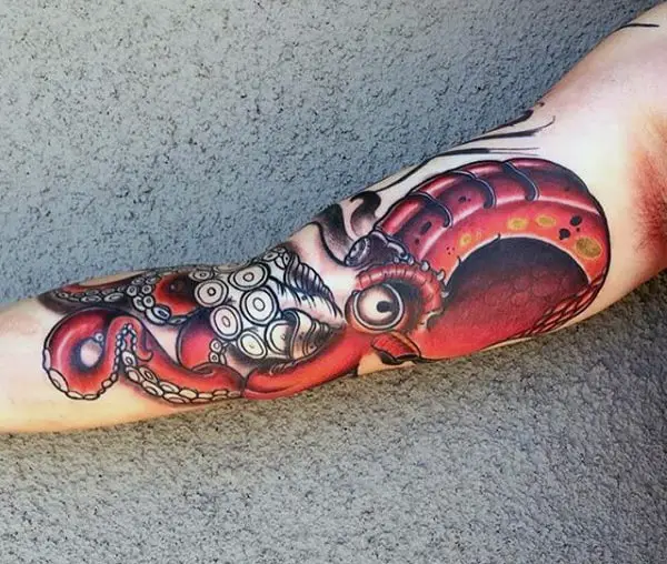 red-octopus-arm-tattoo-for-men