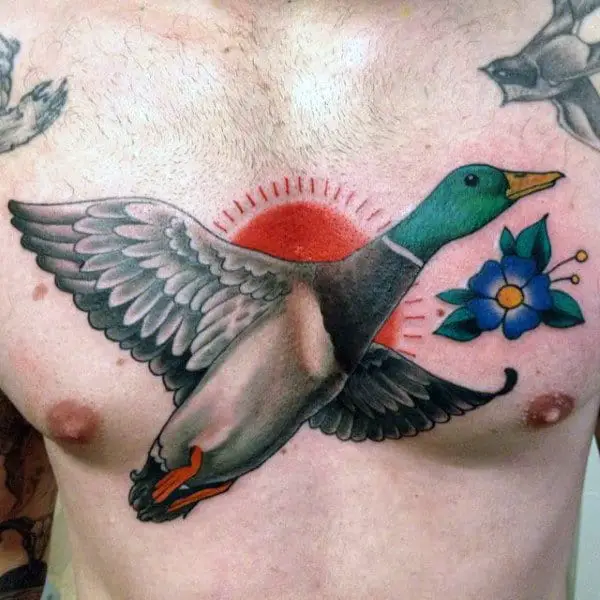 18 Cute Duck Tattoos Ideas