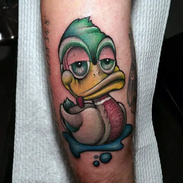 100 Adorable Duck Tattoos You Will Want To Try  Tattoo Me Now