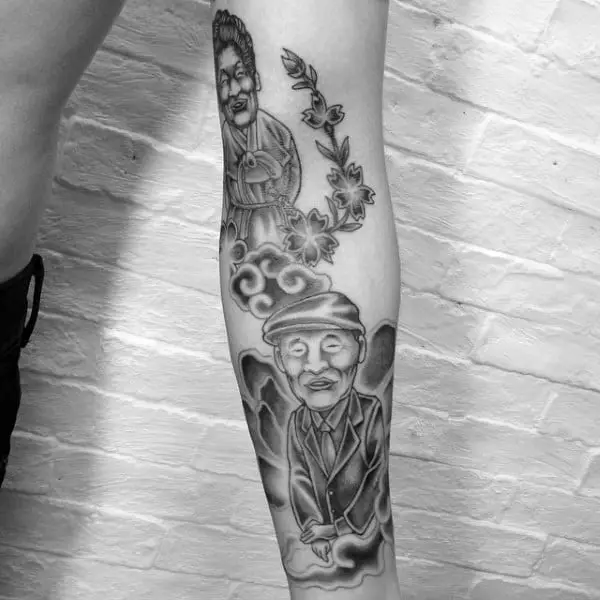 creative-mens-forearm-tattoos-of-grandpa-and-grandma