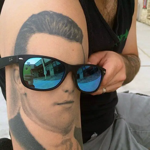 guys-realistic-grandpa-portrait-tattoo-on-arm