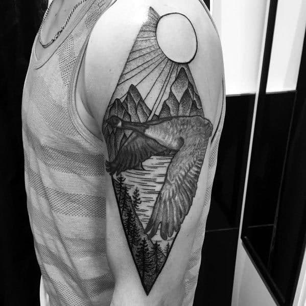 male-goose-themed-tattoo-inspiration