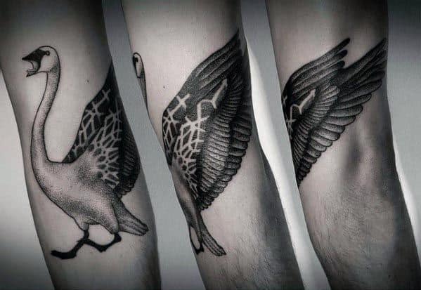 male-goose-themed-tattoos