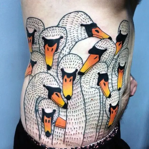 male-tattoo-ideas-goose-themed