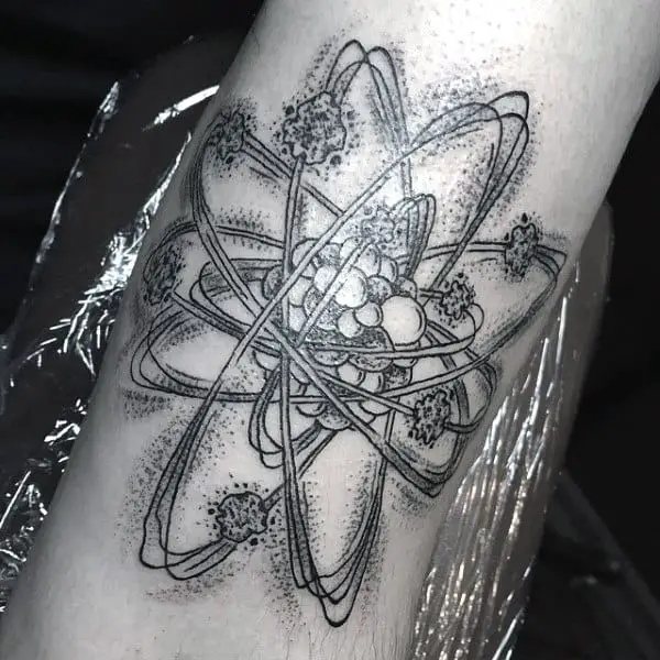 atom solar system tattoo