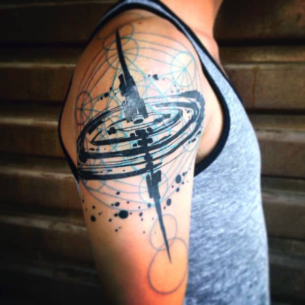 gometry-science-tattoo-for-men-on-arm