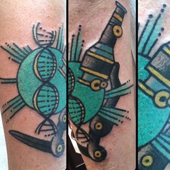 microscope-science-tattoo-for-men-with-dna-strand