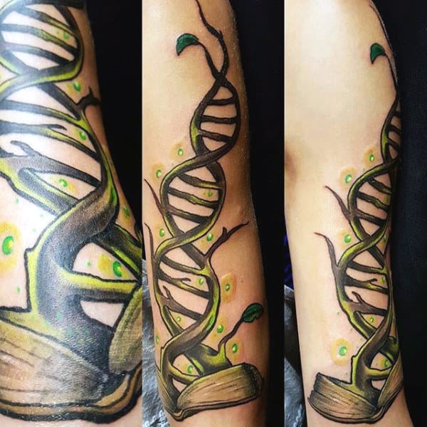tattoo-science-for-men-of-green-dna-tree