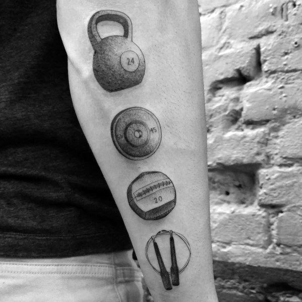 crossfit-tattoo-for-men-on-outer-forearms