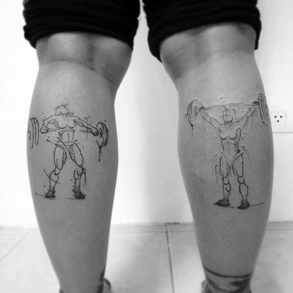 tattoo-designs-crossfit-on-leg-calves