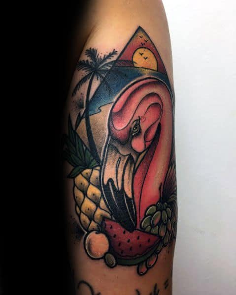 guys-flamingo-tattoo-design-ideas