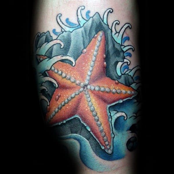guys-tattoos-with-starfish-design-on-leg