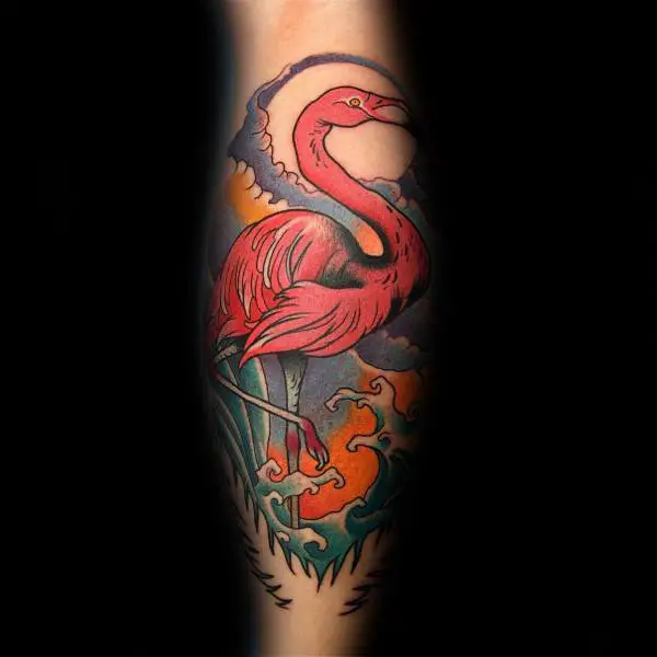 impressive-male-flamingo-tattoo-designs