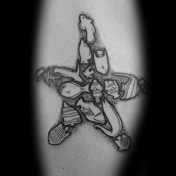 male-tattoo-with-starfish-design