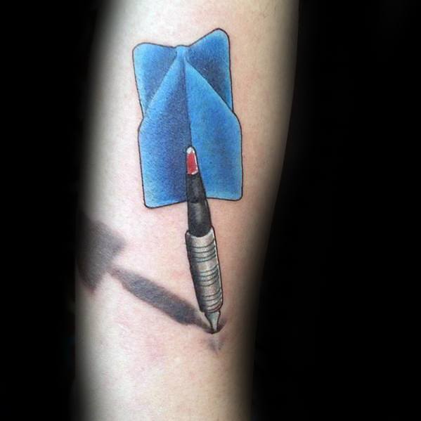 blue-dart-guys-3d-arm-tattoo-ideas
