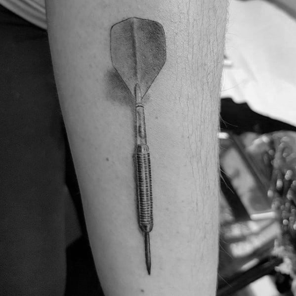 cool-realistic-arm-dart-tattoo-design-ideas-for-male