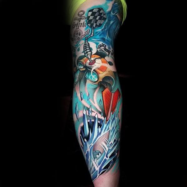 gentleman-with-leg-sleeve-dart-tattoo