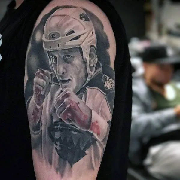 115 Cool Ice Hockey Tattoo Designs  Body Art Guru  Hockey tattoo Tattoos  Tattoo designs