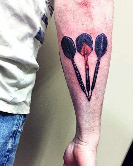 male-with-cool-dart-tattoo-design-on-outer-forearm