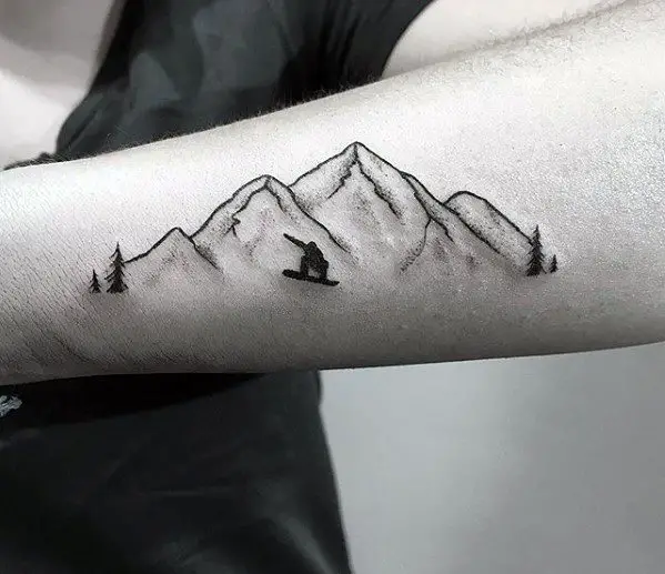 mountain-snowboarding-sports-guys-tattoo-ideas
