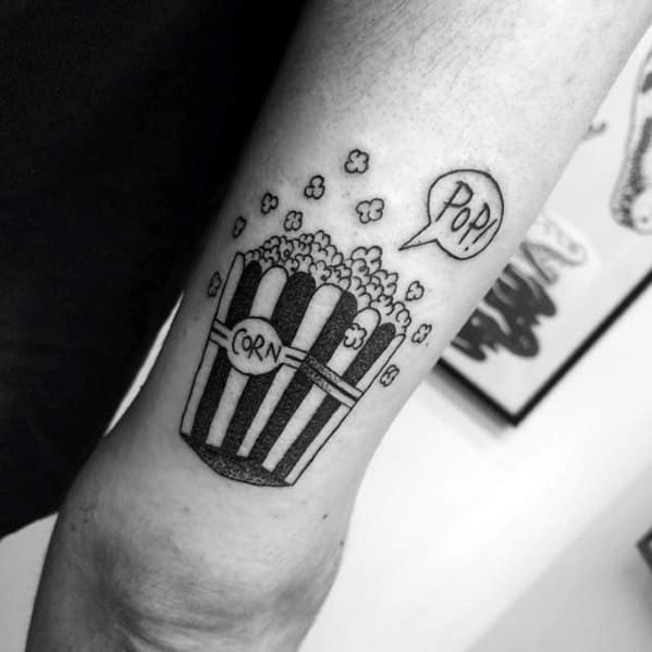 mens-popcorn-tattoo-ideas