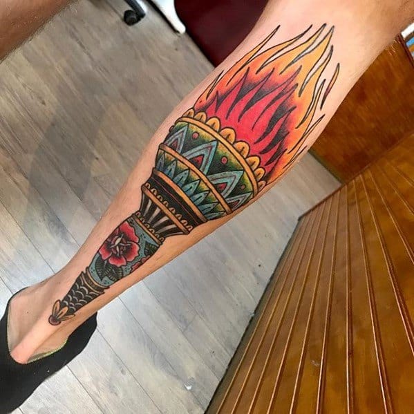 amazing-mens-torch-tattoo-designs-on-leg