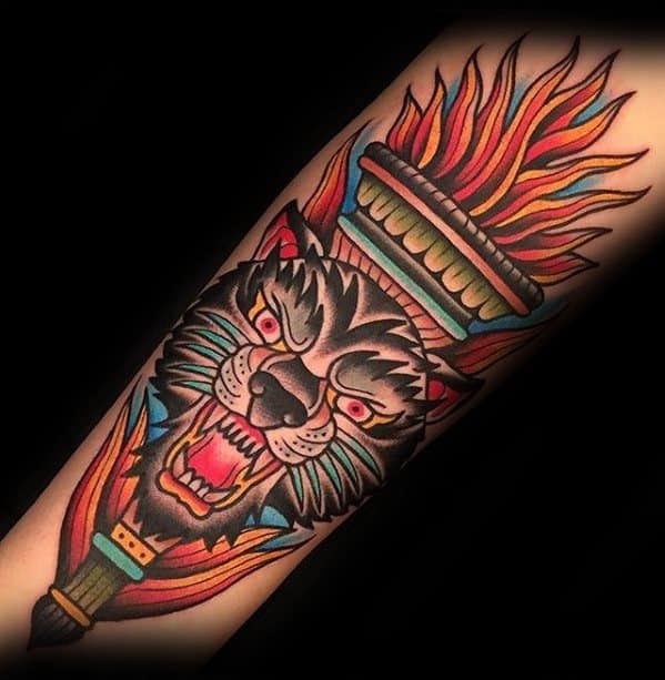 mens-tattoo-ideas-with-torch-design