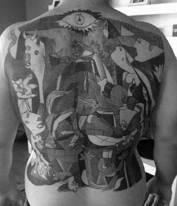 guys-full-back-tattoo-ideas-pablo-picasso-designs