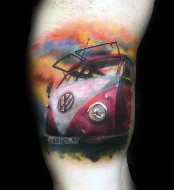 guys-volkswagen-wv-tattoo-design-ideas