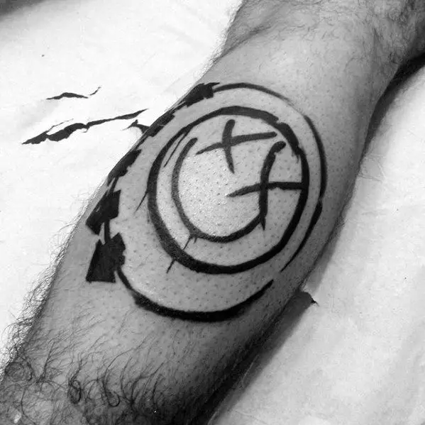 leg-calf-blink-182-tattoo-ideas-on-guys