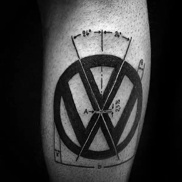 leg-calf-geometric-guys-volkswagen-wv-tattoos