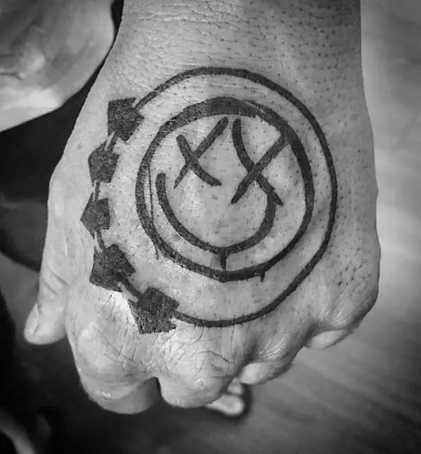 masculine-blink-182-hand-tattoos-for-men