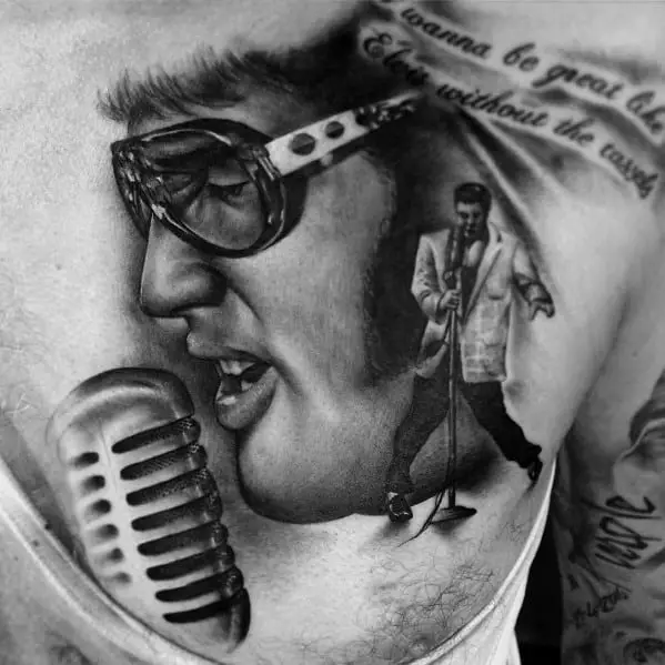 60 Elvis Presley Tattoos For Men  King Of Rock And Roll Design Ideas