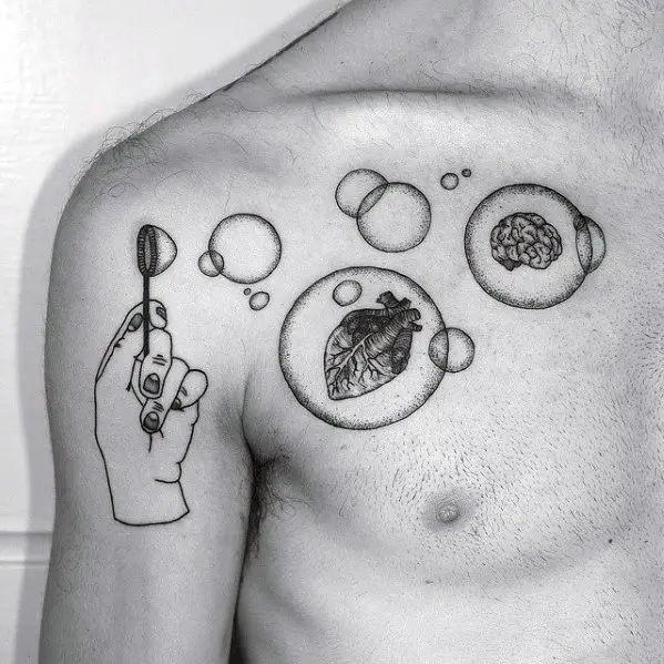 male-with-cool-chest-blowing-bubbles-tattoo-design