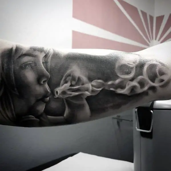 outer-arm-realistic-3d-mens-bubble-tattoo-ideas