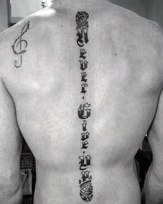 male-spine-never-give-up-tattoo-ideas
