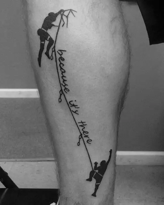 masculine-rock-climbing-tattoos-for-men-on-leg