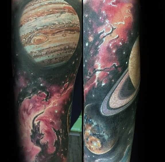 forearm-sleeve-sharp-celestial-male-tattoo-ideas