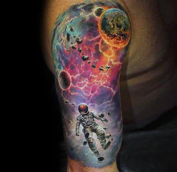half-sleeve-cool-celestial-tattoo-design-ideas-for-male