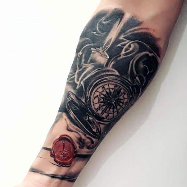 inner-forearm-wax-seal-3d-envelope-guys-tattoo-ideas