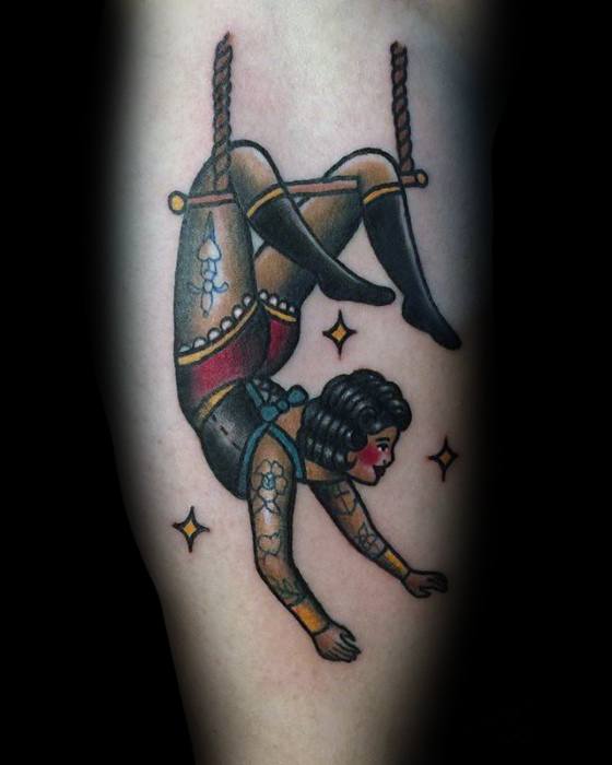 masculine-circus-tattoos-for-men-on-leg