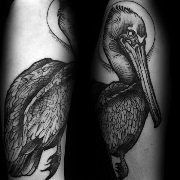 arm-shaded-incredible-pelican-tattoos-for-men