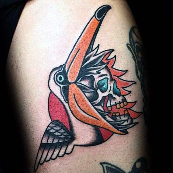 awesome-skull-inside-pelican-thigh-tattoos-for-men