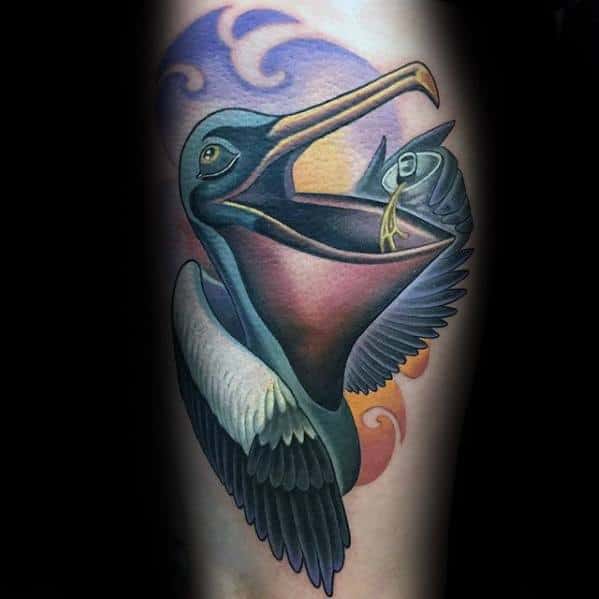 new-school-leg-guy-with-pelican-tattoo-design