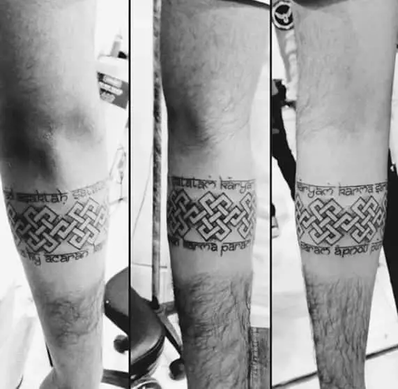 forearm-band-with-celtic-knot-sanskrit-tattoo-ideas-for-gentlemen