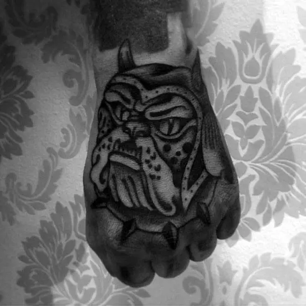 black-ink-bulldog-traditional-hand-tattoos-for-men